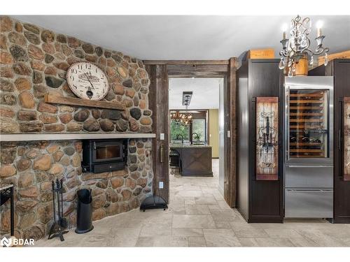 3686 Agnew Road, Severn, ON - Indoor With Fireplace