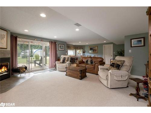 102554 Road 49 Road, West Grey, ON - Indoor Photo Showing Living Room With Fireplace