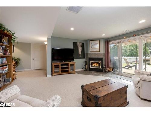 102554 Road 49 Road, West Grey, ON - Indoor Photo Showing Living Room With Fireplace