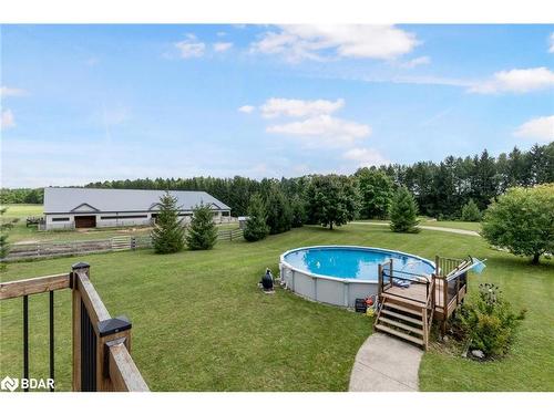 102554 Road 49 Road, West Grey, ON - Outdoor With Above Ground Pool With Backyard