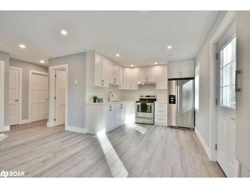 Upper-97 Queens Street, Barrie, ON - Indoor Photo Showing Kitchen With Stainless Steel Kitchen