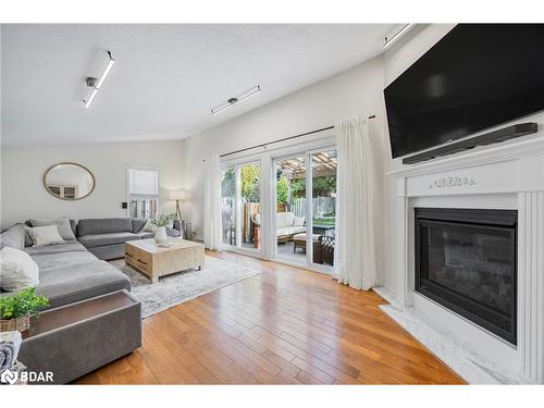 25 Eileen Drive, Barrie, ON - Indoor Photo Showing Living Room With Fireplace