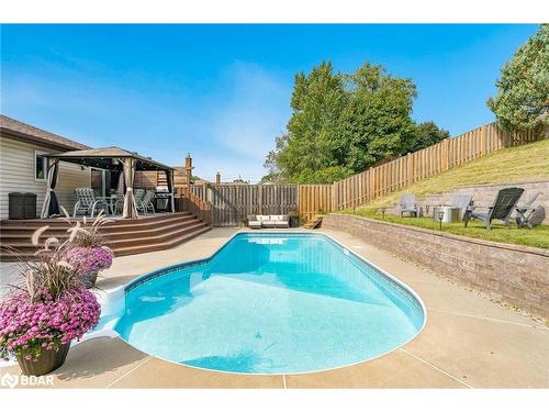 110 Chieftain Crescent, Barrie, ON - Outdoor With In Ground Pool With Deck Patio Veranda