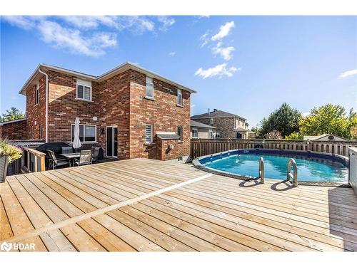 32 Jagges Drive, Barrie, ON - Outdoor With Above Ground Pool With Deck Patio Veranda With Exterior