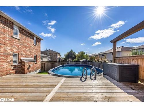 32 Jagges Drive, Barrie, ON - Outdoor With Above Ground Pool With Deck Patio Veranda With Exterior