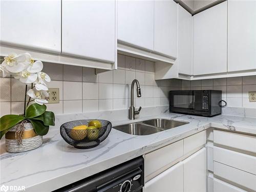 303-36 James Street S, Hamilton, ON - Indoor Photo Showing Kitchen With Double Sink