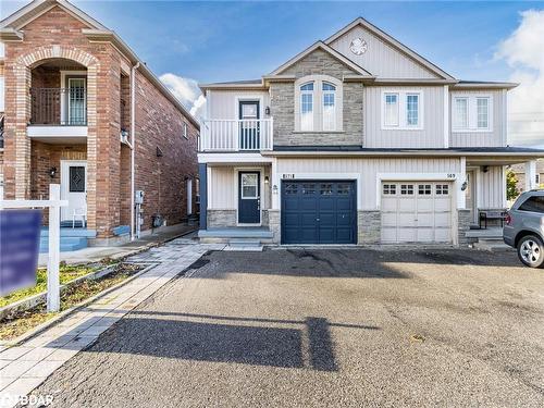 571 Rossellini Drive, Mississauga, ON - Outdoor With Balcony With Facade