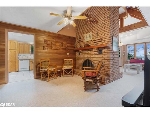 2396 Lakeshore Drive, Brechin, ON - Indoor With Fireplace