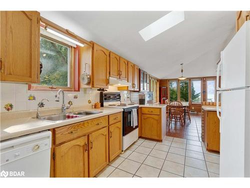 2396 Lakeshore Drive, Brechin, ON - Indoor Photo Showing Kitchen With Double Sink