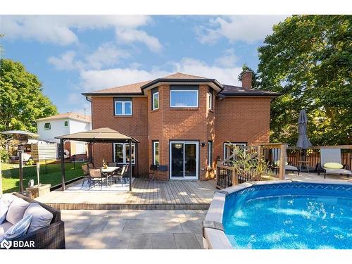 26 Doon Crescent, Keswick, ON - Outdoor With Above Ground Pool With Deck Patio Veranda With Exterior