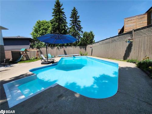 72 Jane Crescent, Barrie, ON - Outdoor With In Ground Pool With Deck Patio Veranda With Backyard