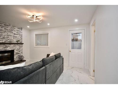 72 Jane Crescent, Barrie, ON - Indoor Photo Showing Living Room With Fireplace