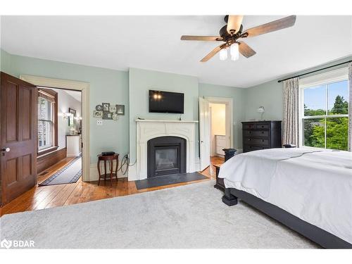 311 Tollendal Mill Road, Barrie, ON - Indoor Photo Showing Bedroom With Fireplace