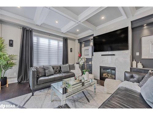 39 Mckeown Street, Thornton, ON - Indoor Photo Showing Living Room With Fireplace