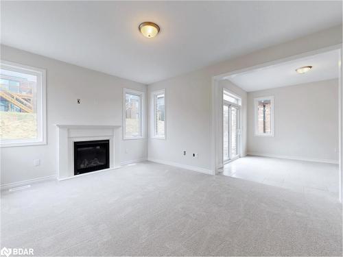 2964 Monarch Drive, Orillia, ON - Indoor Photo Showing Living Room With Fireplace