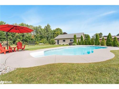 1962 Elana Drive, Severn, ON - Outdoor With In Ground Pool With Backyard