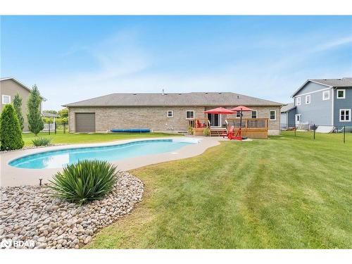 1962 Elana Drive, Severn, ON - Outdoor With In Ground Pool With Deck Patio Veranda With Backyard With Exterior