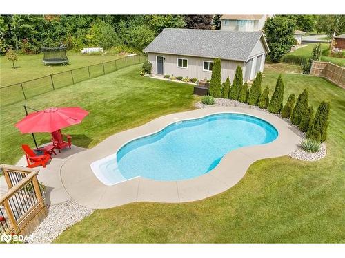 1962 Elana Drive, Severn, ON - Outdoor With In Ground Pool With Backyard