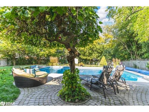 34 Ward Drive, Barrie, ON - Outdoor With In Ground Pool With Deck Patio Veranda With Backyard