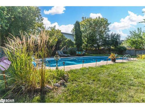 34 Ward Drive, Barrie, ON - Outdoor With In Ground Pool With Backyard