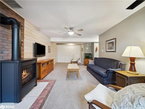 4 Rosemarie Drive Drive, Oro-Medonte, ON - Indoor Photo Showing Living Room With Fireplace