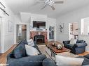 6568 Quarry Point Road, Ramara, ON  - Indoor Photo Showing Living Room With Fireplace 