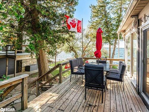 6568 Quarry Point Road, Ramara, ON - Outdoor With Deck Patio Veranda With Exterior