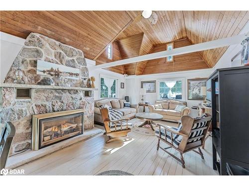 113 Minnetonka Road, Innisfil, ON - Indoor Photo Showing Living Room With Fireplace