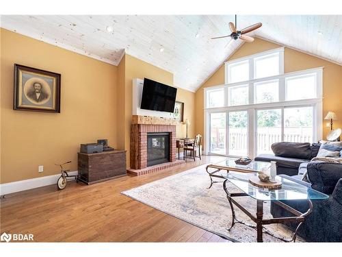 54 Nelson Street W, Alliston, ON - Indoor Photo Showing Living Room With Fireplace