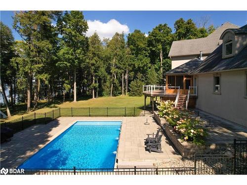 1220 Shoreview Drive, Innisfil, ON - Outdoor With In Ground Pool With Deck Patio Veranda