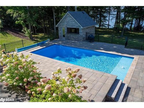 1220 Shoreview Drive, Innisfil, ON - Outdoor With In Ground Pool With Deck Patio Veranda With Backyard