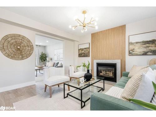 48 Canary Reed Court, Barrie, ON - Indoor Photo Showing Living Room With Fireplace