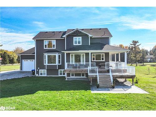 2448 Stockdale Road, Severn, ON - Outdoor With Deck Patio Veranda With Facade