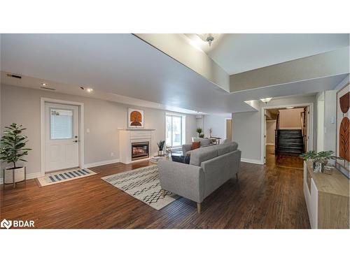 392 Cox Mill Road, Barrie, ON - Indoor Photo Showing Living Room With Fireplace