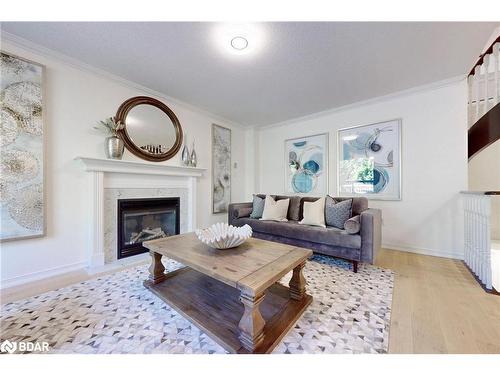 30 Ambler Bay, Barrie, ON - Indoor Photo Showing Living Room With Fireplace