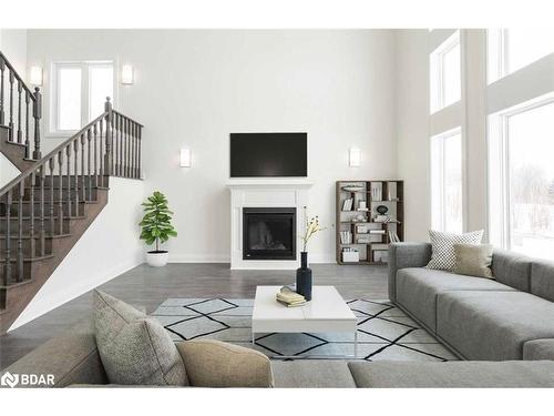 39 Rosy Beach Court, Ramara, ON - Indoor Photo Showing Living Room With Fireplace