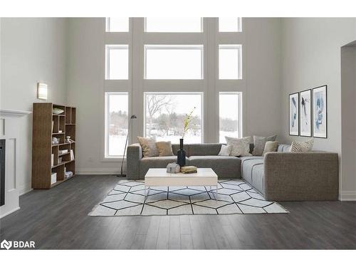 39 Rosy Beach Court, Ramara, ON - Indoor Photo Showing Living Room With Fireplace