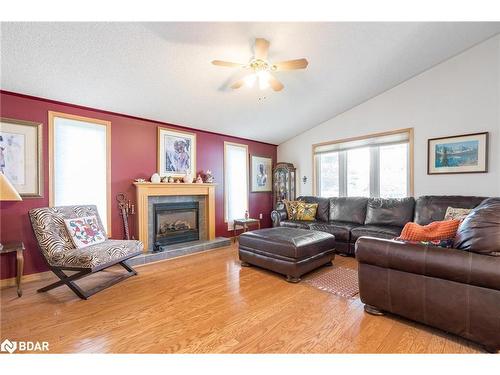 2 St James Place, Wasaga Beach, ON - Indoor Photo Showing Living Room With Fireplace