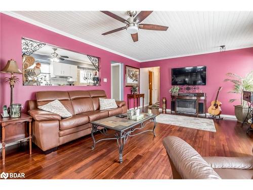 3194 Shoreview Drive, Washago, ON - Indoor Photo Showing Living Room With Fireplace