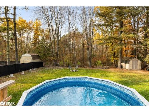 3194 Shoreview Drive, Washago, ON - Outdoor With Above Ground Pool With Backyard