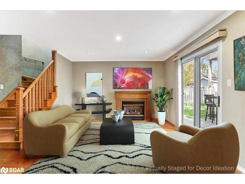 56 Knicely Road, Barrie, ON - Indoor Photo Showing Living Room With Fireplace