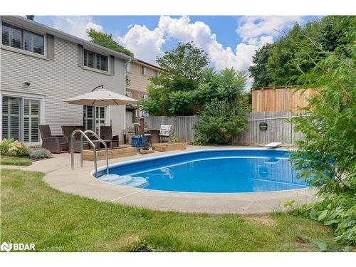 9 Bellevue Crescent, Barrie, ON - Outdoor With In Ground Pool With Deck Patio Veranda With Backyard