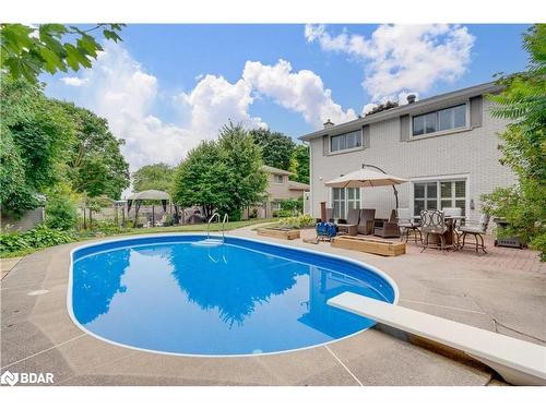 9 Bellevue Crescent, Barrie, ON - Outdoor With In Ground Pool With Deck Patio Veranda With Backyard