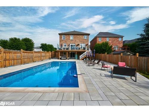 74 Megan Crescent, Barrie, ON - Outdoor With In Ground Pool With Deck Patio Veranda With Backyard