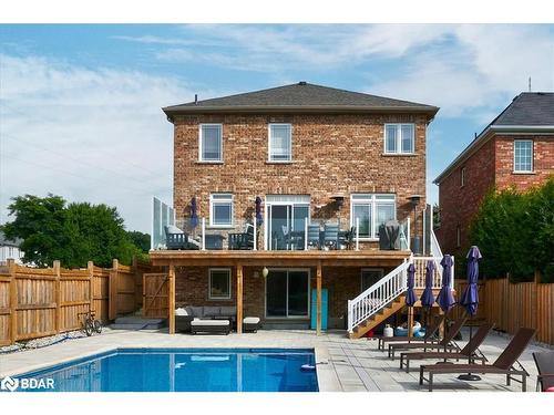 74 Megan Crescent, Barrie, ON - Outdoor With In Ground Pool With Deck Patio Veranda