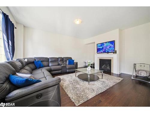 4 Landview Road Road, Brampton, ON - Indoor Photo Showing Living Room With Fireplace