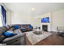 4 Landview Road Road, Brampton, ON  - Indoor Photo Showing Living Room With Fireplace 