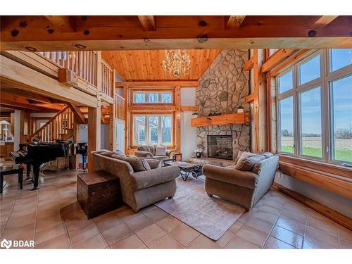 8464 6Th Line, Essa, ON - Indoor Photo Showing Living Room With Fireplace