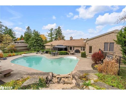 477 Fairview Street, New Hamburg, ON - Outdoor With In Ground Pool With Deck Patio Veranda With Backyard