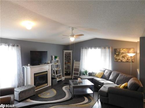 9 Trellis Lane, Innisfil, ON - Indoor Photo Showing Living Room With Fireplace